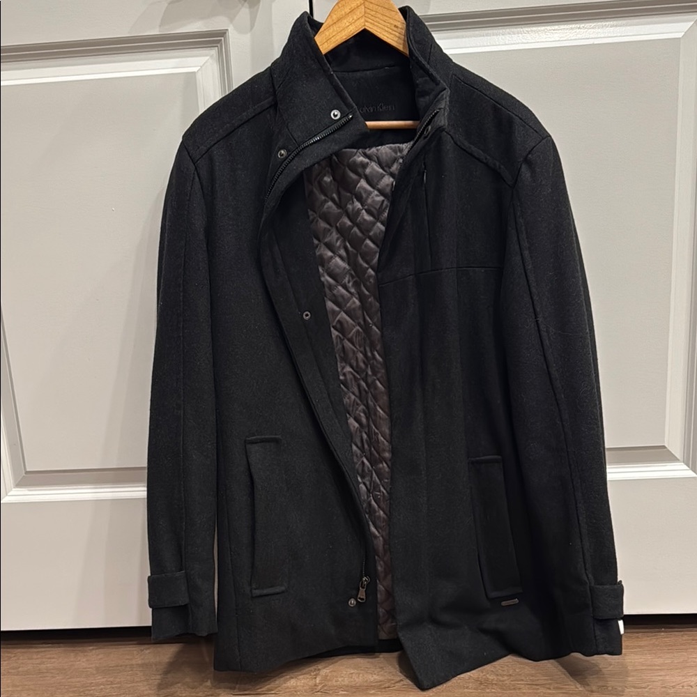 Calvin Klein Men's Black Wool Jacket (S)